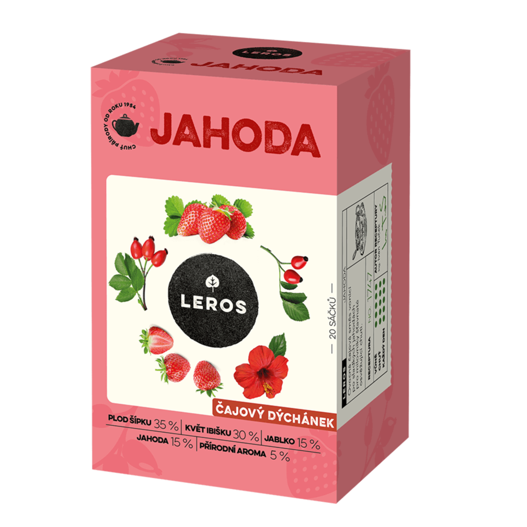 Jahoda Čajový dýchánek 40g Leros